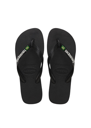 Hav. Brasil Logo sandal Black/Black Havaianas